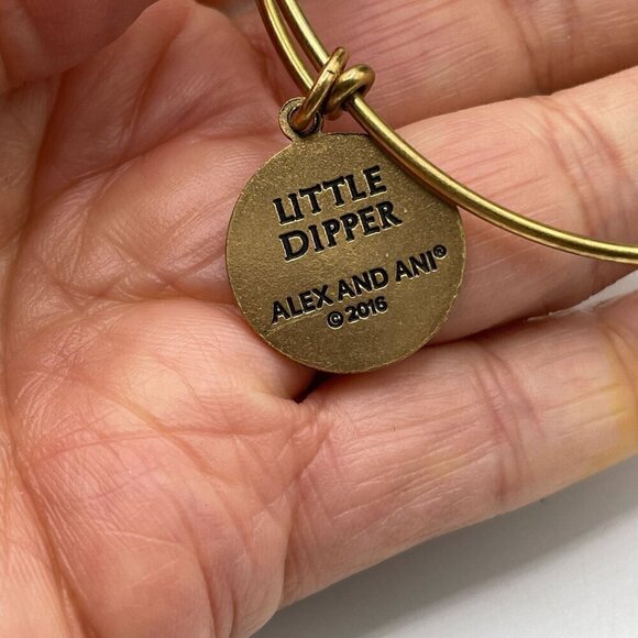 Alex and Ani Little Dipper Rafaelian Gold Tone Bangle Bracelet 2016 - Picture 3 of 4
